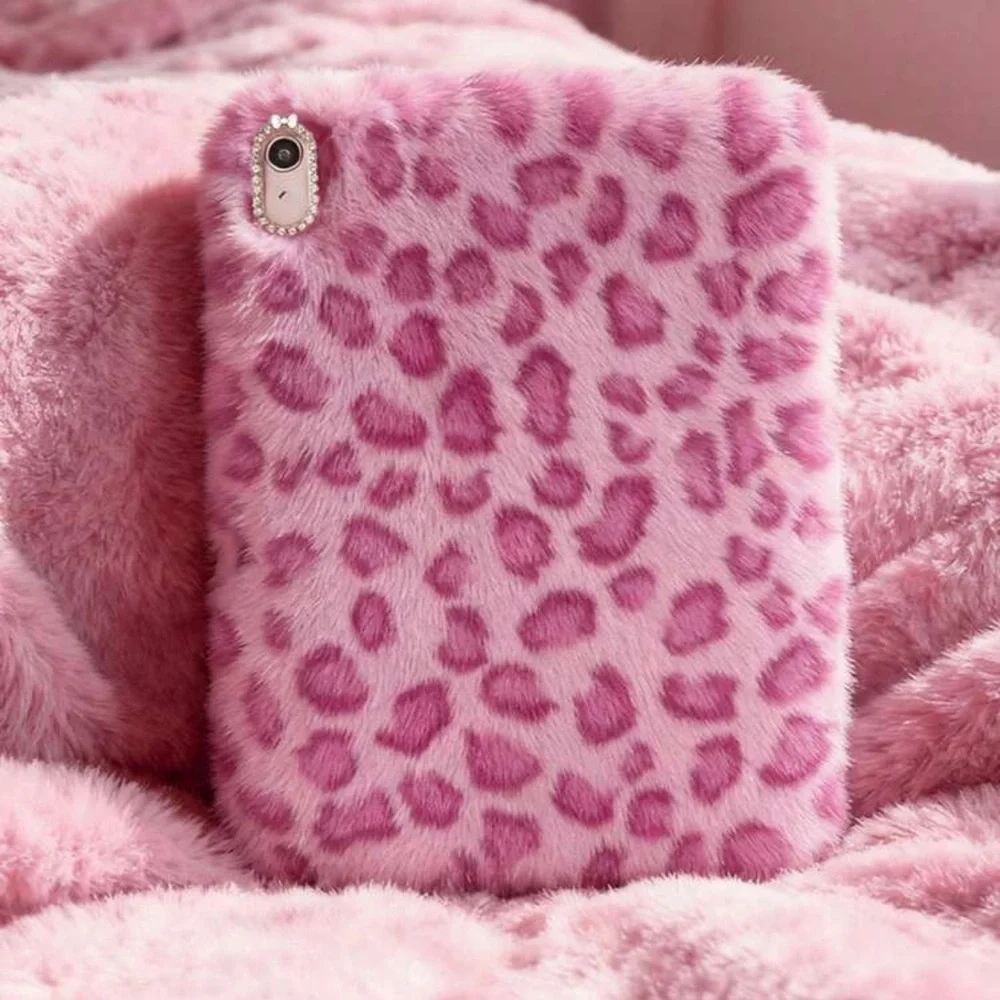 NWT Pink Leopard Plush iPad 10th Generation (10.9-inch)